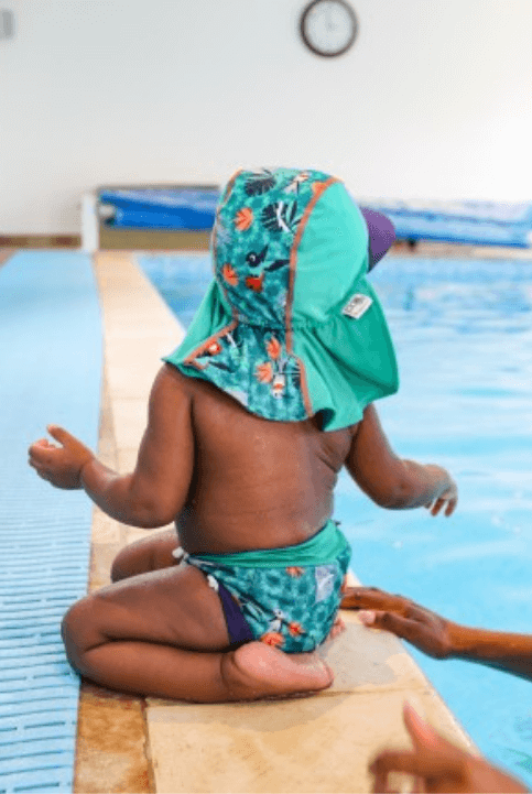 Bañador pañal tela natación anti-escapes bebé