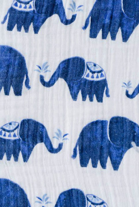 muselina algodon 120x120 de elefantes